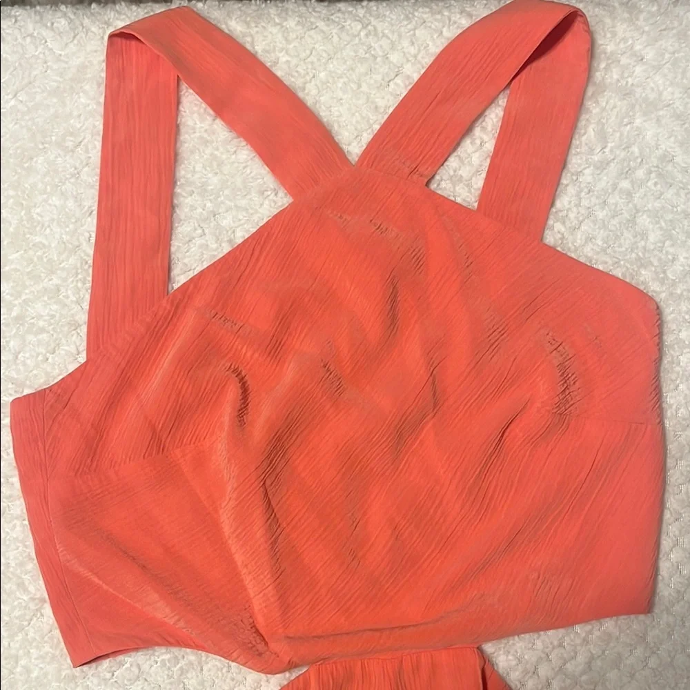 TULAROSA Womens Jumpsuit Revolve Denise Salmon Coral Color XXS - Picture 2 of 13